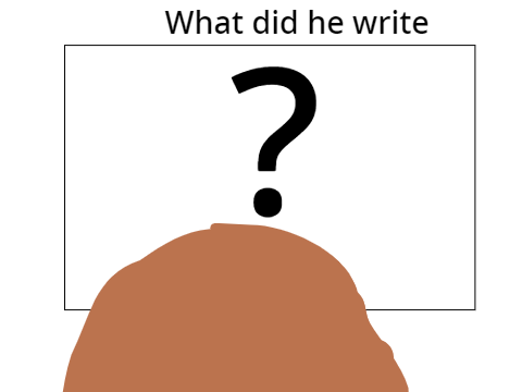 What did he write to prank me?