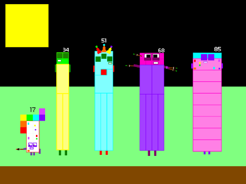 Numberblocks Band Retro Seventeens