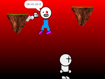 AmaricanChibi_Sans and mini madness Vs hellclown tricky (short cuz im lazy)