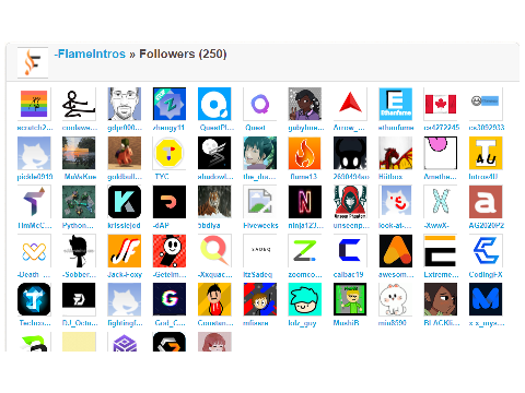 i am -flameintros 250 follower！