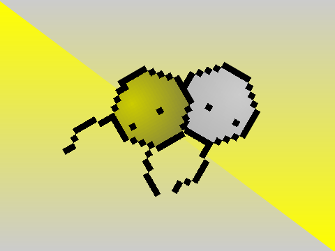 Gilded Running Dude 2: Silver Running Dude