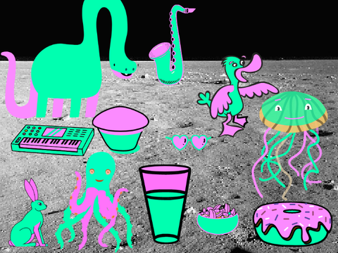 Random Animals And Random Stuff On The Moon