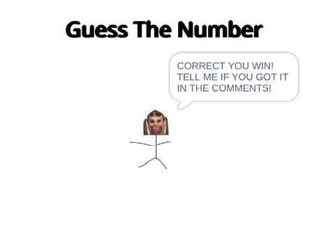 Guess the number and I'll give you one of my scratch accounts