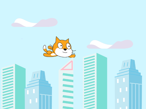 cat fly