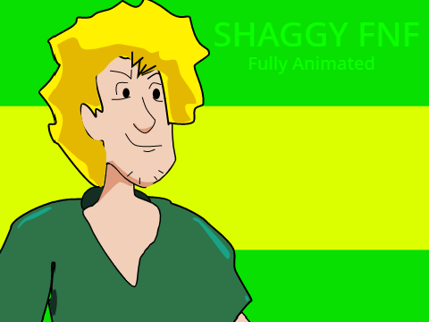 Shaggy FNF Fully Animated with different hair color