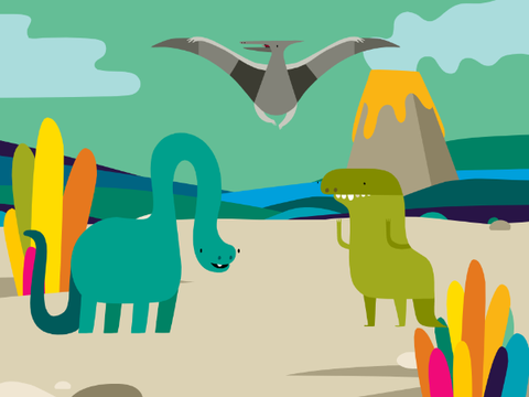 The dinos...