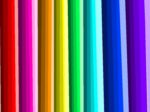 Rainbow Roman Pillars