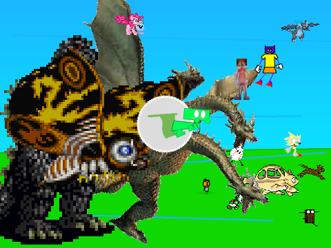 Add Yourself Running From Kaiju monsters! remix