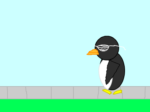 Walking, eating, drinking, lalalaing, non-stoping, SHOPPING PENGUIN!!!!!!!