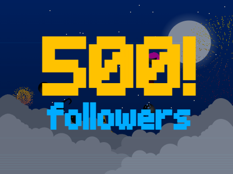 Thank you for 500 followers!