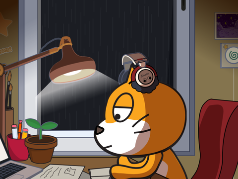 chill lofi hip hopscratch cat