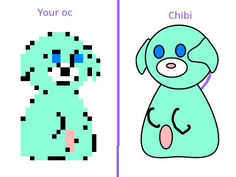I’ll draw your Oc as a chibi! remix