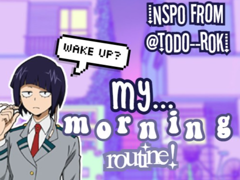 my morning routine! ˎˊ-