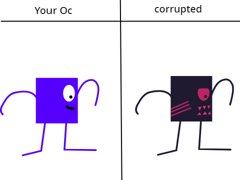 I'll draw your OC corrupted  remix remix