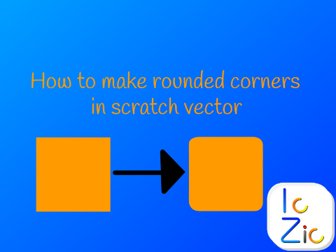 How to make rounded corners in scratch vector - TUTORIAL