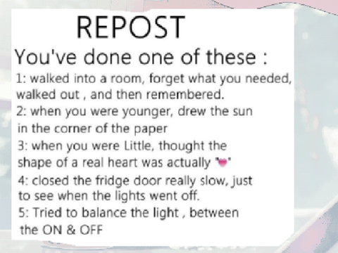 Repost if you’ve done these ( remix ) remix