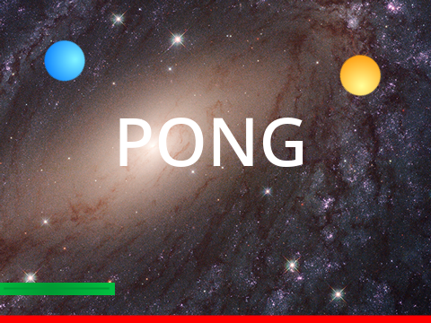 Pong But In Space (Random Speeds) | My First Project!