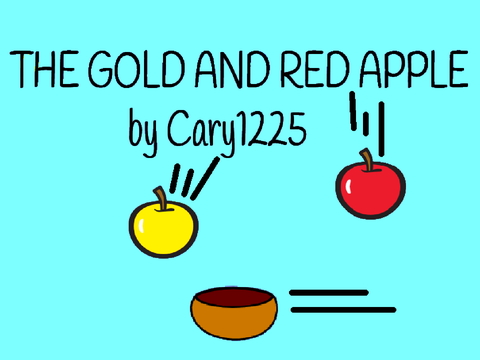The Gold and Red apple