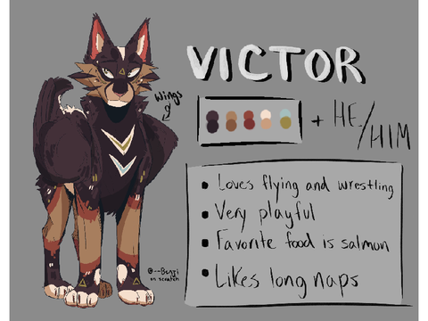 ➷ victor | character ref (reshared)
