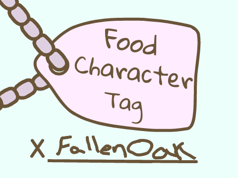 Food Character Tag - Pancake