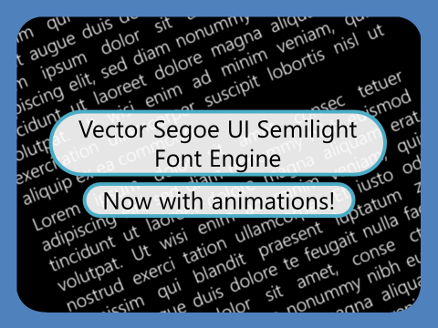 [OLD] Vector Segoe UI Font Engine 2.2