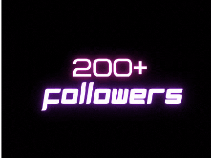 Tysm for 200+ Followers!!! :) :D