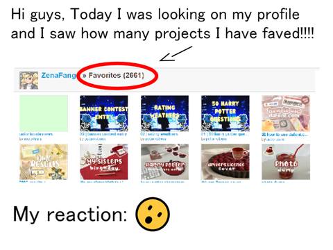 Look how many project I have faved!!!!!!!
