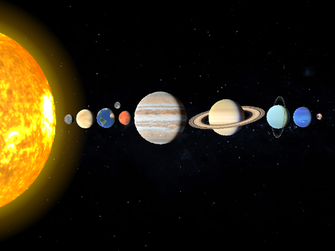 Solar System Made With Maptoglobe.com