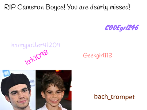 Sign if you miss Cameron Boyce remik remix remix remix