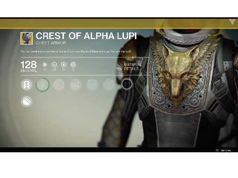 Crest Of Alpha Lupi Exotic Chestplate Review