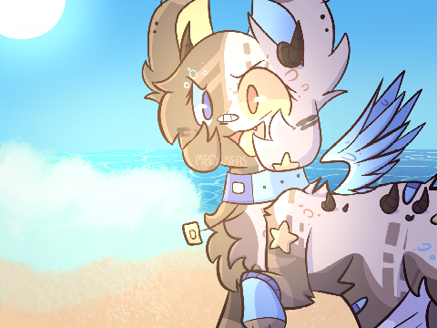 entry 2 (yellow+blue cat)