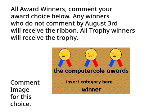 The 1st ComputerCole Awards - Award Selection