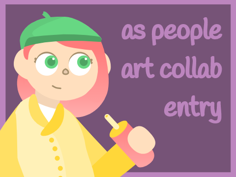 fruit as a person - art collab entry