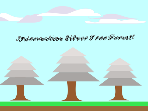 Interactive silver trees