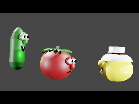 my old veggietales renders