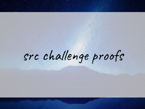 ꩜ src challenge proofs ꩜ 