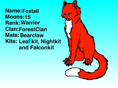 Bio For ForestClan: Foxtail