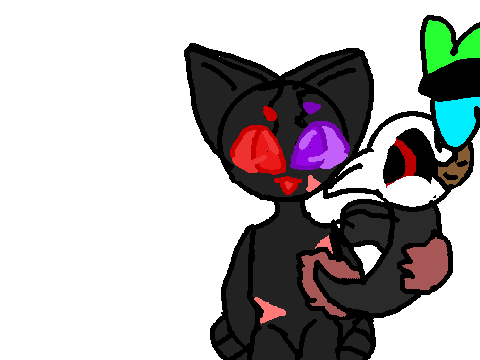 ombrathefurry2 and my oc eee