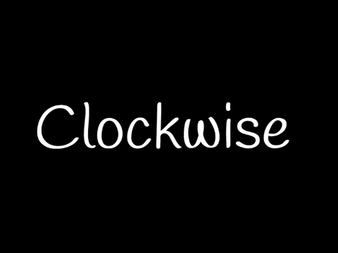 Clockwise: A really short animation of a clock