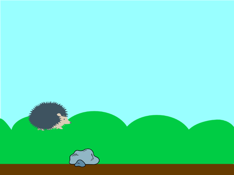 jumping hedgedog