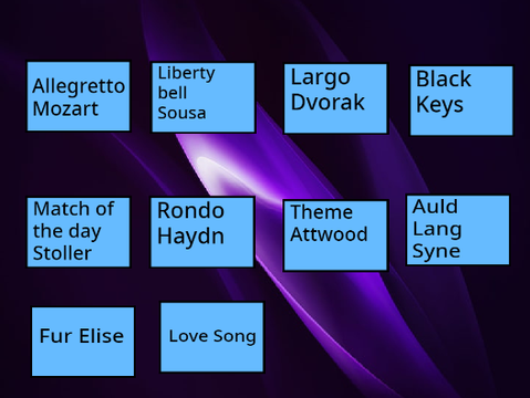 Piano tunes 