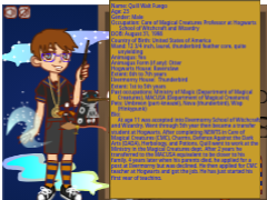My character bio