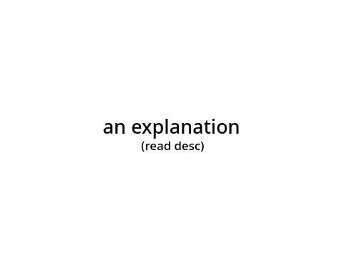 an explanation ??