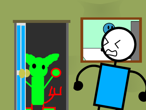 Goblin on closet 