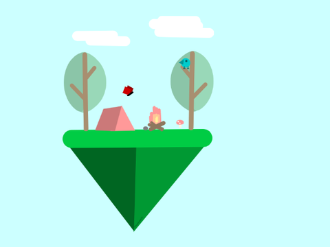 Summer - Interactive Flat Design - Mouse Trail