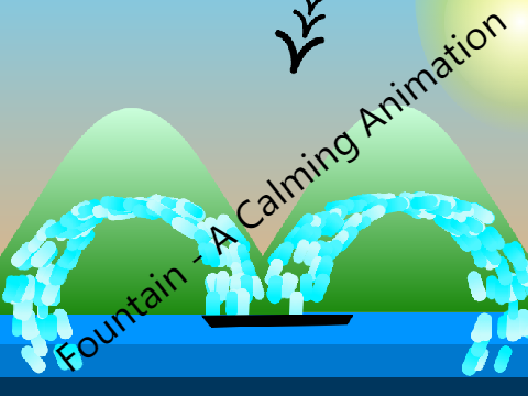 Fountain- A calming Animation #penart #animation 