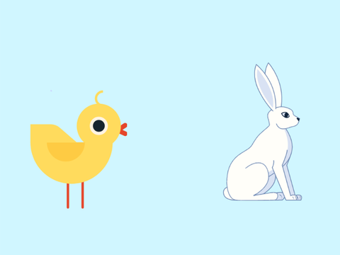 Chick and hare clicker