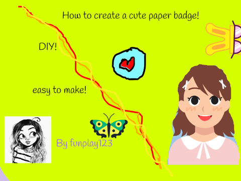 How to create a cute paper badge!
