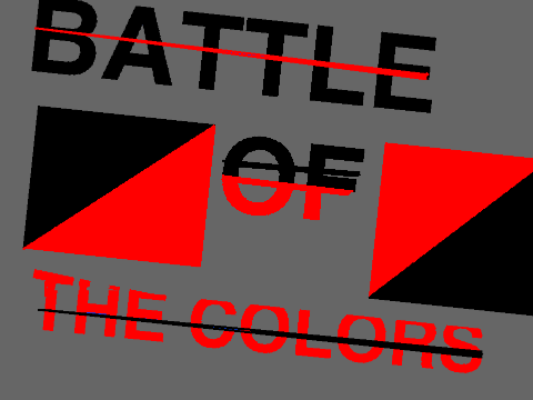Battle of the colors Black vs. Red