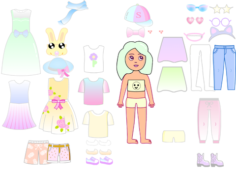 Pastel dress up